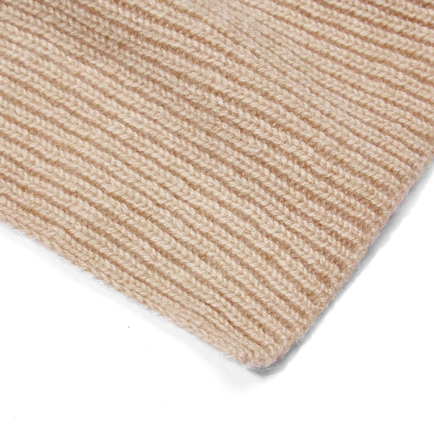 100% Cashmere Ribbed Scarf