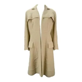 1940s Gilbert Adrian Light Tan Wool Coat