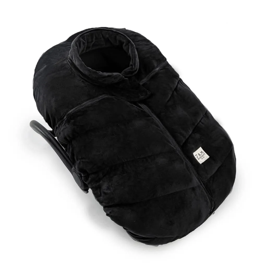 7 AM Enfant Car Seat Cocoon Bebe Mild Climate, Black Velour