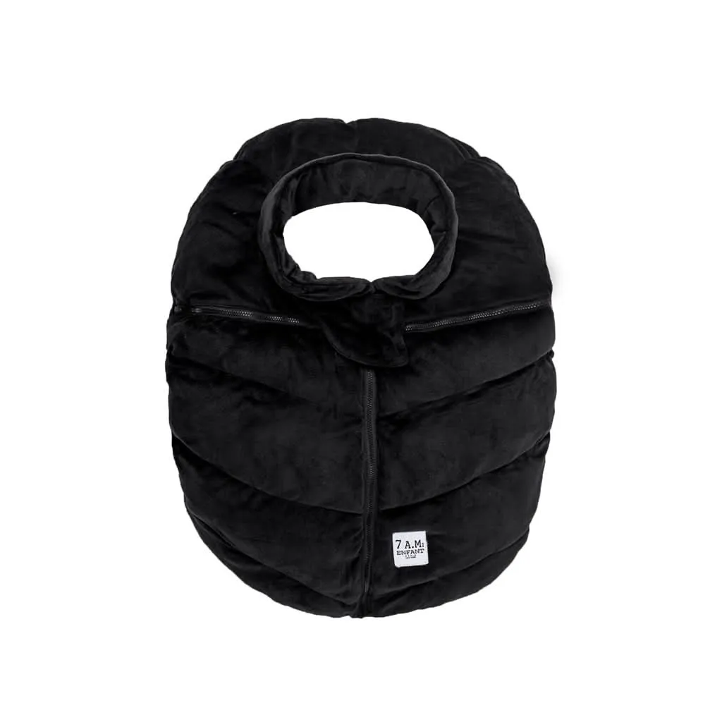 7 AM Enfant Car Seat Cocoon Bebe Mild Climate, Black Velour