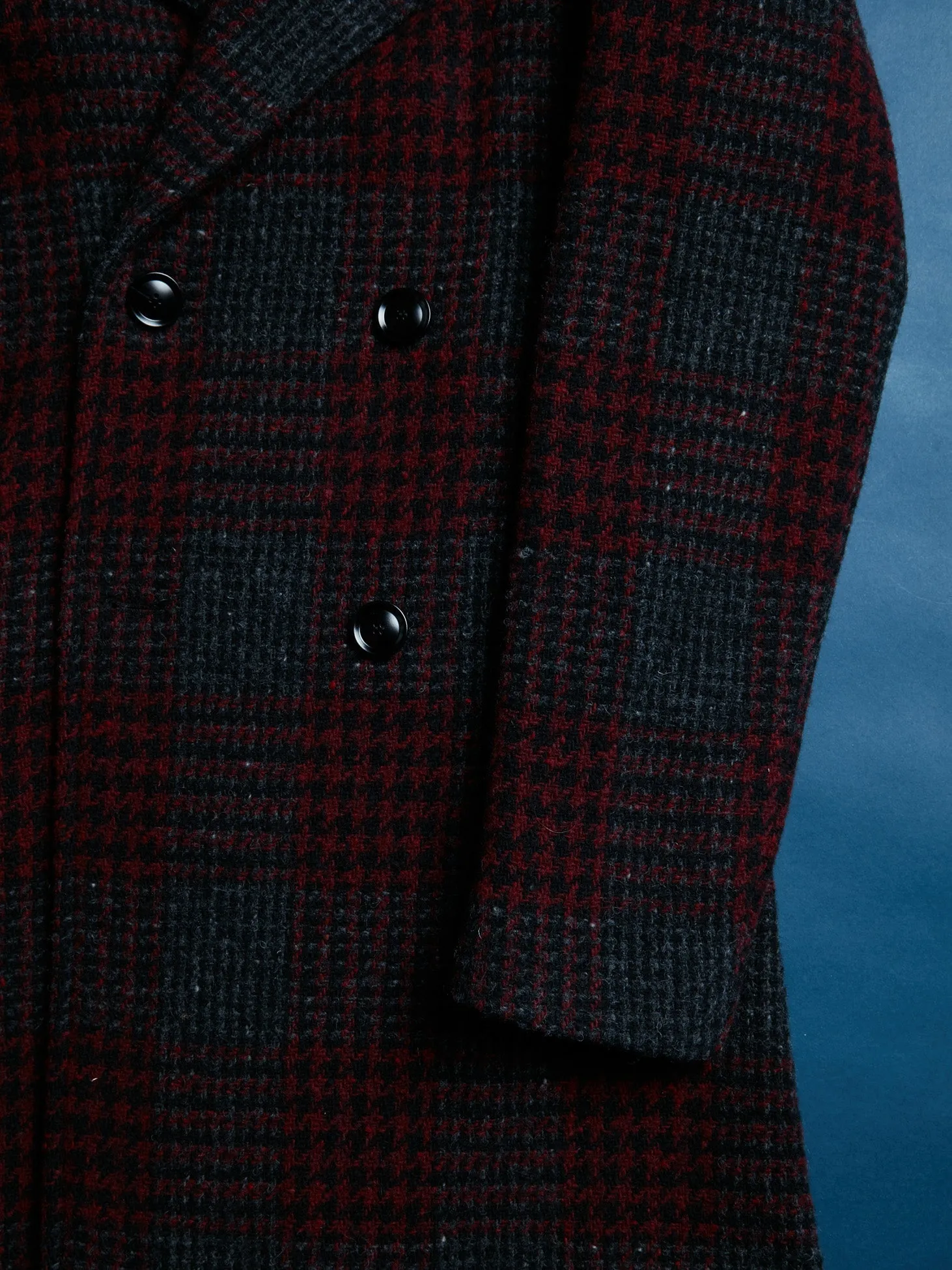 AALBANY DOUBLE-BREASTED CHECKED COAT