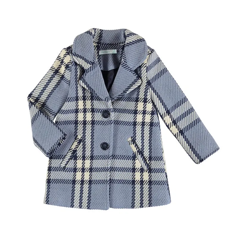 ABEL & LULA - Plaid Coat - Blue