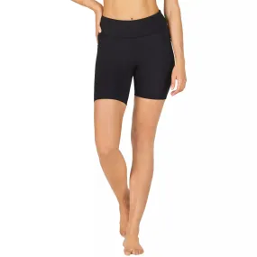 Abi and Joseph Run Swim Active Dual Pocket Mid Thigh Tight