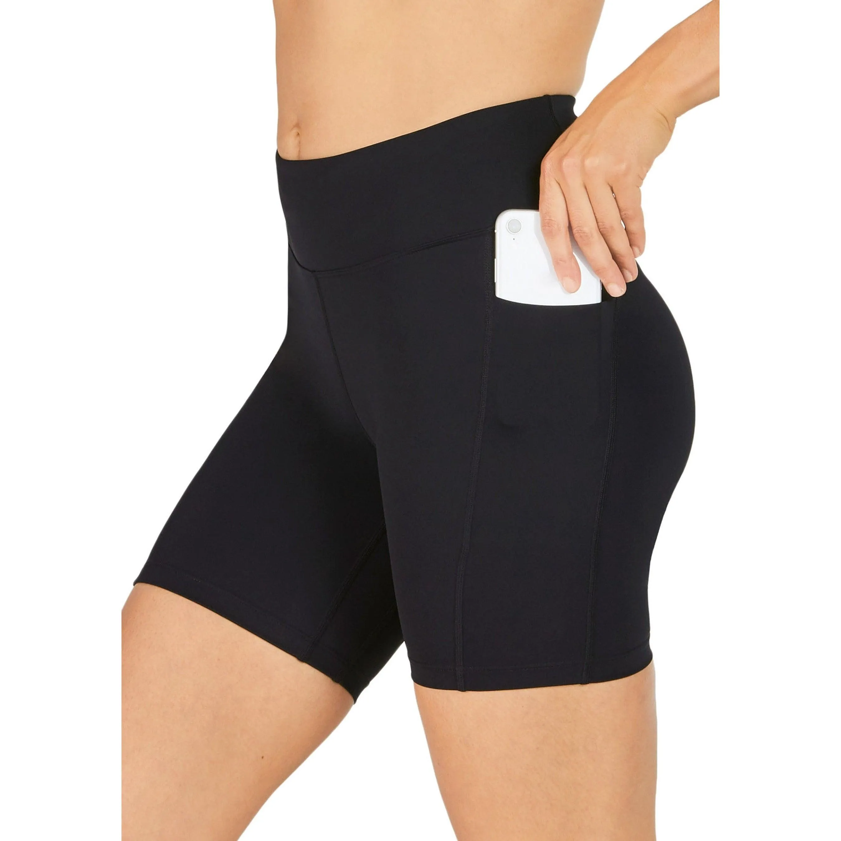 Abi and Joseph Run Swim Active Dual Pocket Mid Thigh Tight