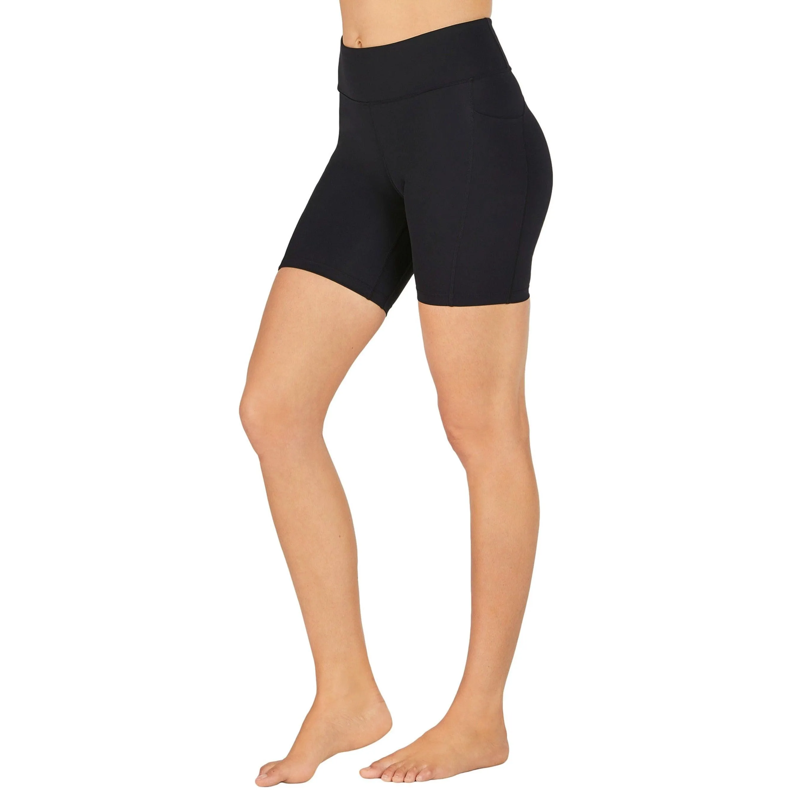 Abi and Joseph Run Swim Active Dual Pocket Mid Thigh Tight