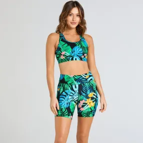 Abi and Joseph Run Swim Active Dual Pocket Mid-Thigh Tight