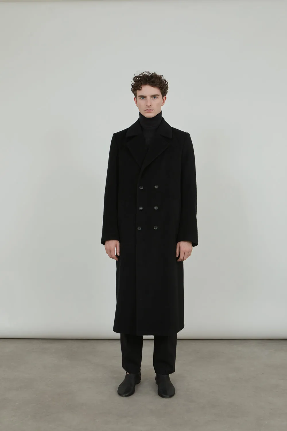 Achilles coat | Black - Cashmere wool