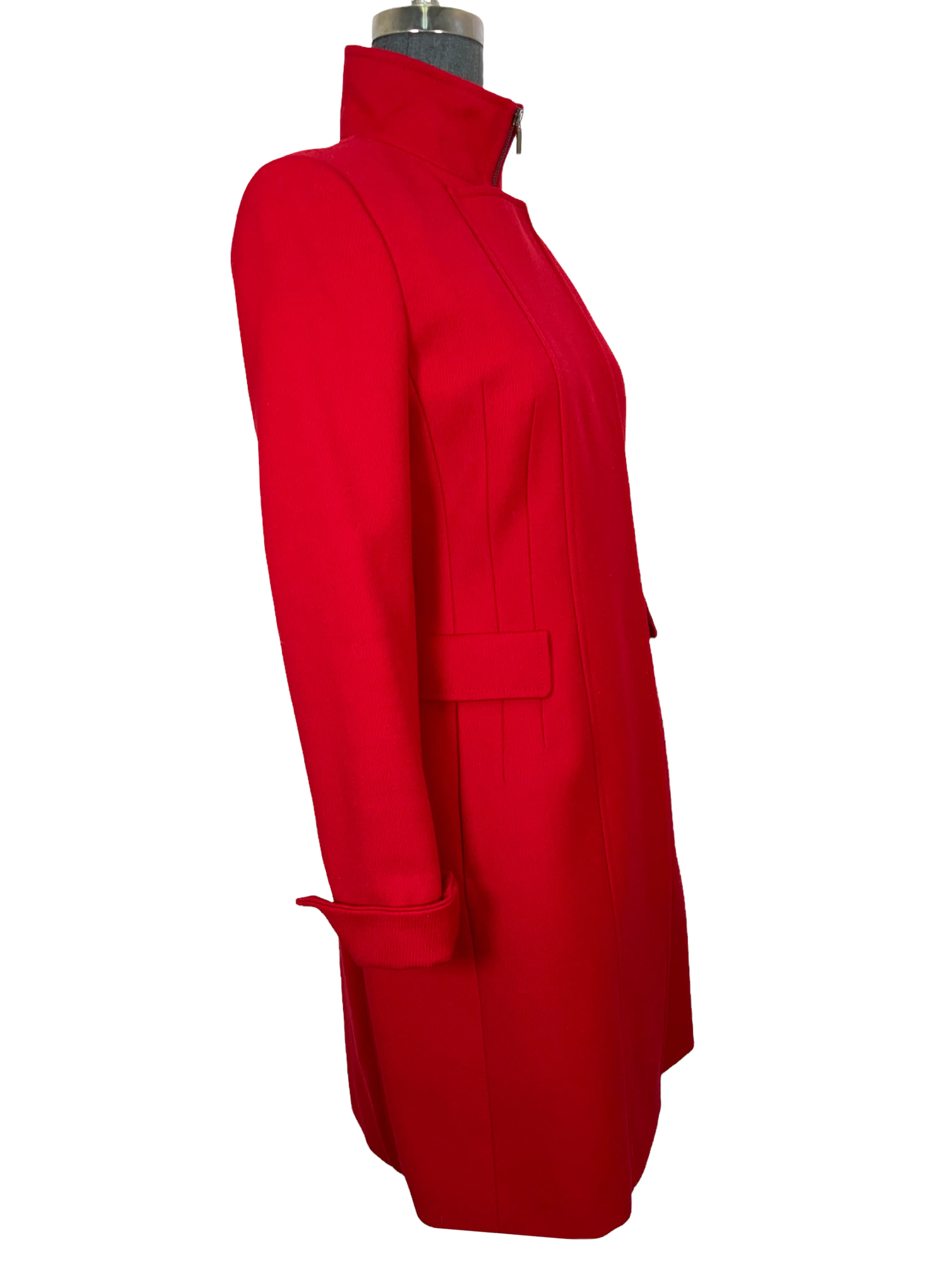 AKRIS Punto Wool Long Coat Size S