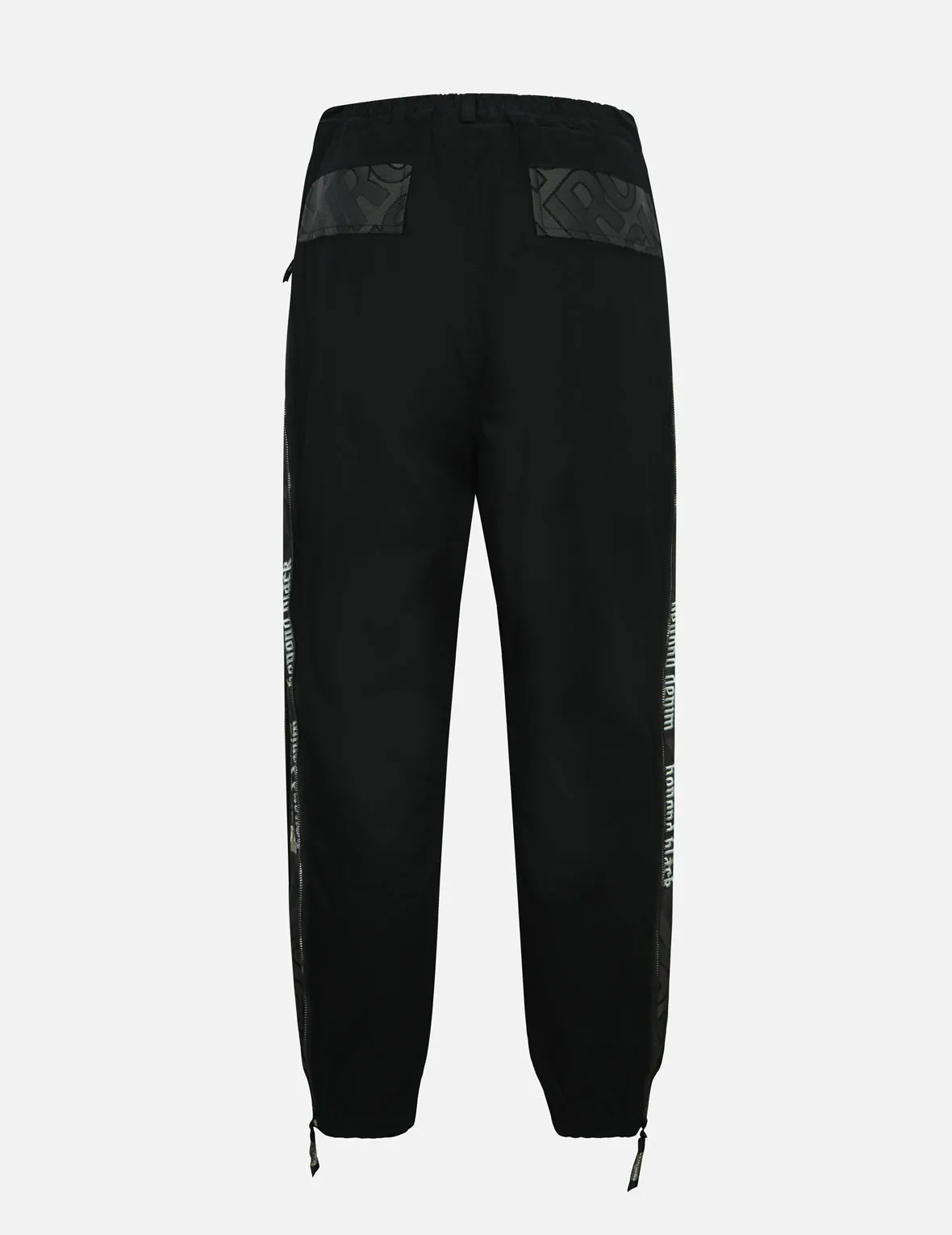 Allover Logo Jacquard Side Zipper Regular Fit Joggers