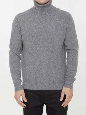 Ami Paris Grey Cashmere Turtleneck