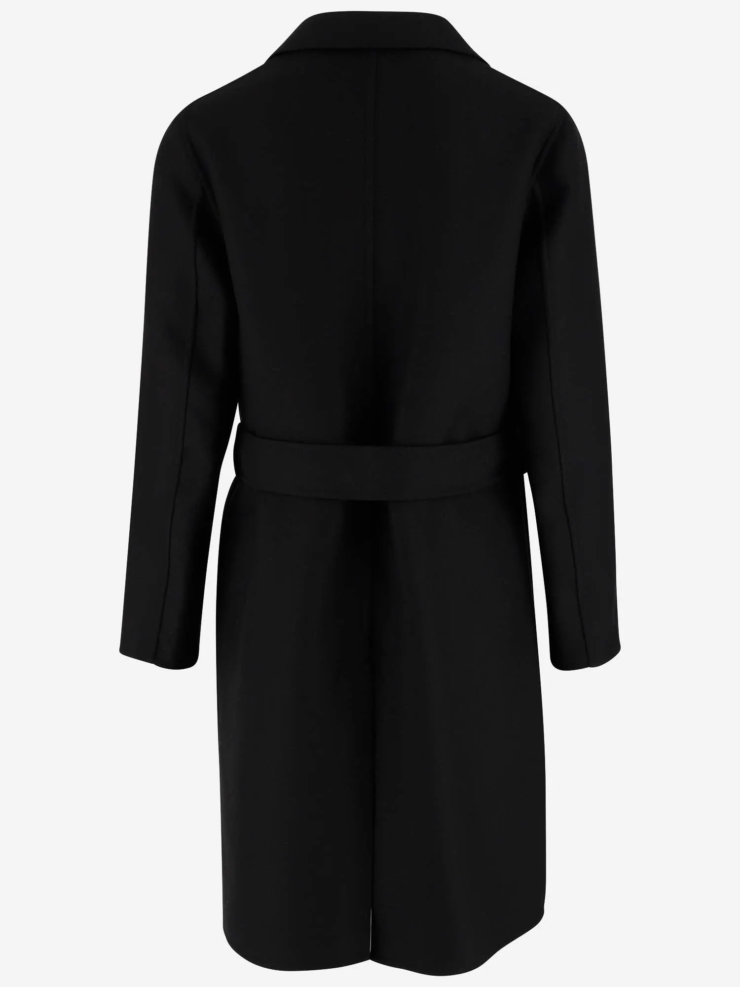 AMI Unstructured Belted Car Coat