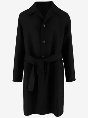 AMI Unstructured Belted Car Coat