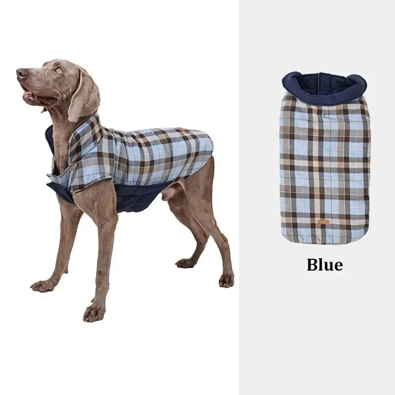 Anniepaw Highland Hound Dual Elegance: Plaid & Solid Turtleneck