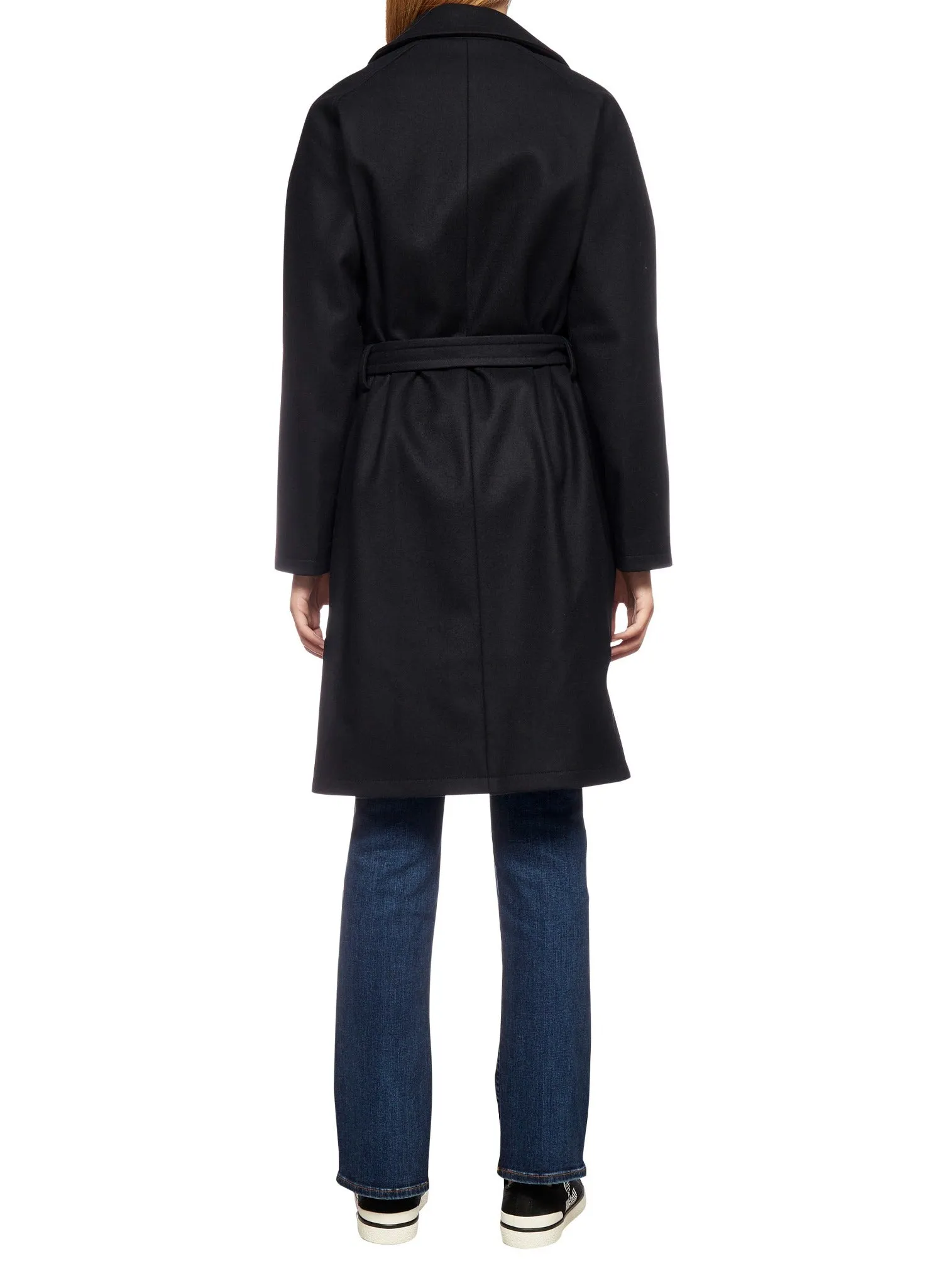 A.P.C. Tied Waist Single-Breasted Coat