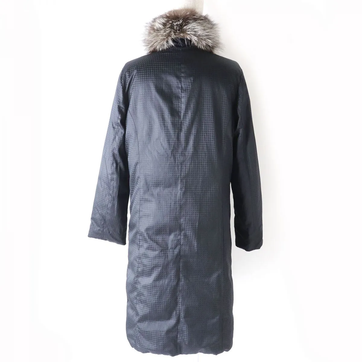 Aquascutum Fox Fur Reversible Down Coat