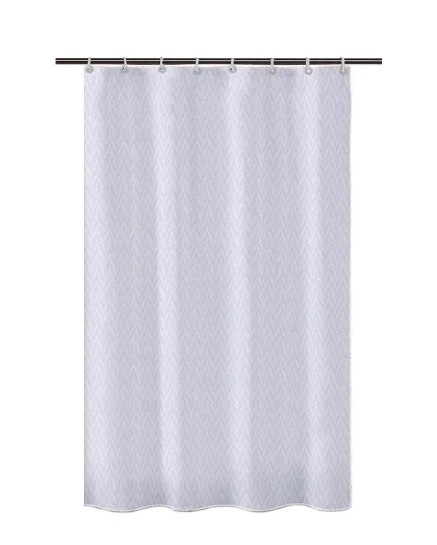 Arrow Pattern Polyester Shower Curtains With 12 Metal Eyelets & C Hooks | 6 X 6.5 Ft