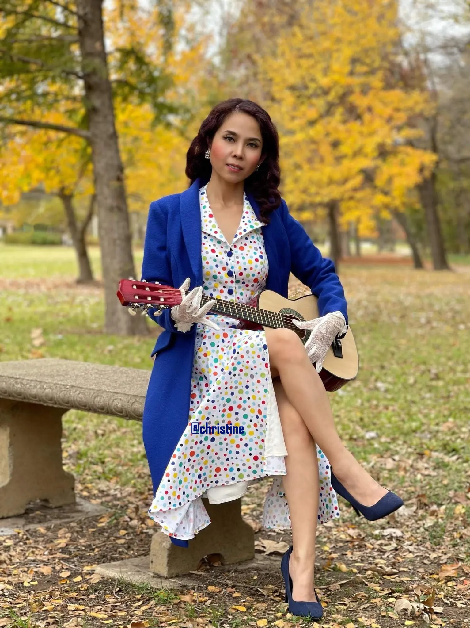 Audrey coat in Blue