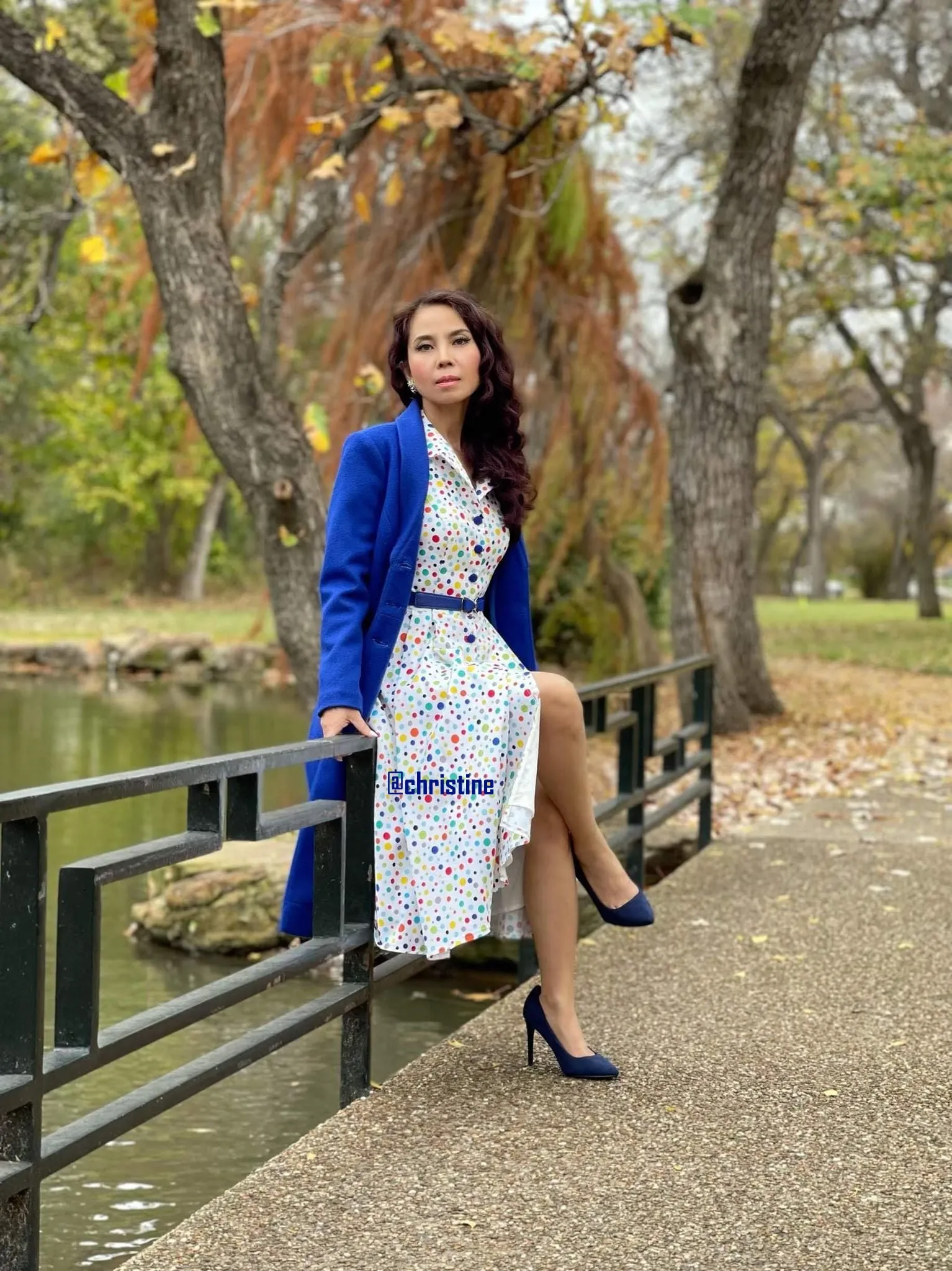 Audrey coat in Blue