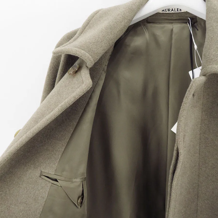 【AURALEE/オーラリー】<br>SUPER FINE WOOL MOSSER SOUTIEN COLLAR COAT <br>A24AC01WM