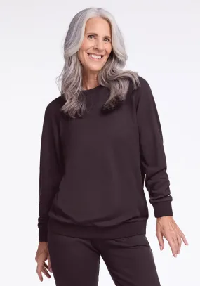 Bailey Crewneck Sweatshirt - Chocolate Plum