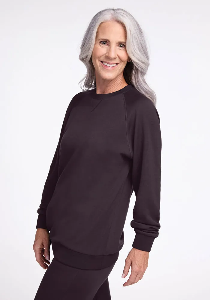 Bailey Crewneck Sweatshirt - Chocolate Plum