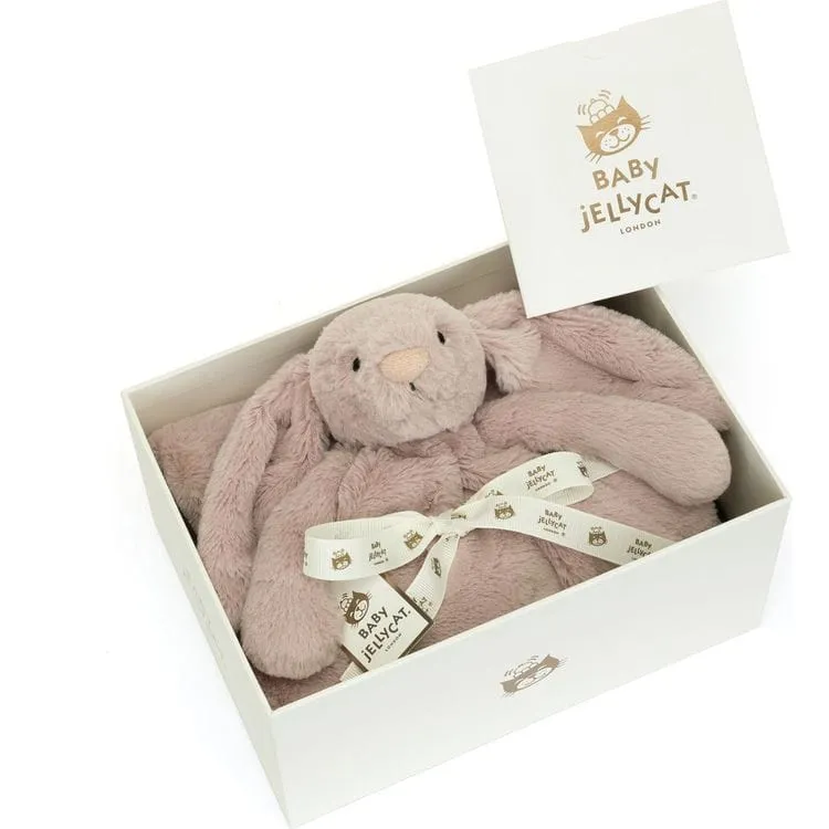 Bashful Luxe Bunny Rosa Blankie