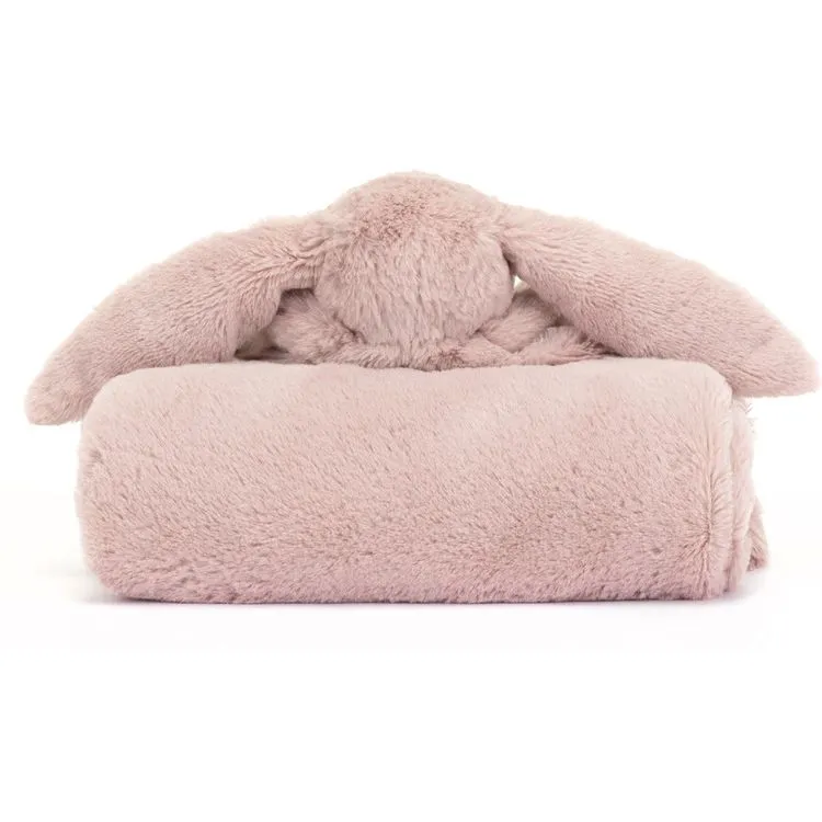 Bashful Luxe Bunny Rosa Blankie