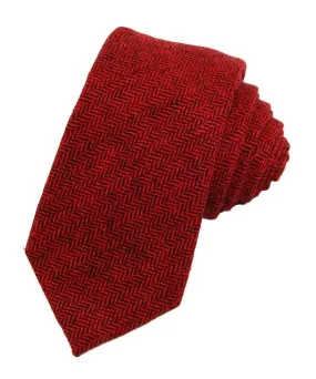 Bossa Nova Red Wool Necktie