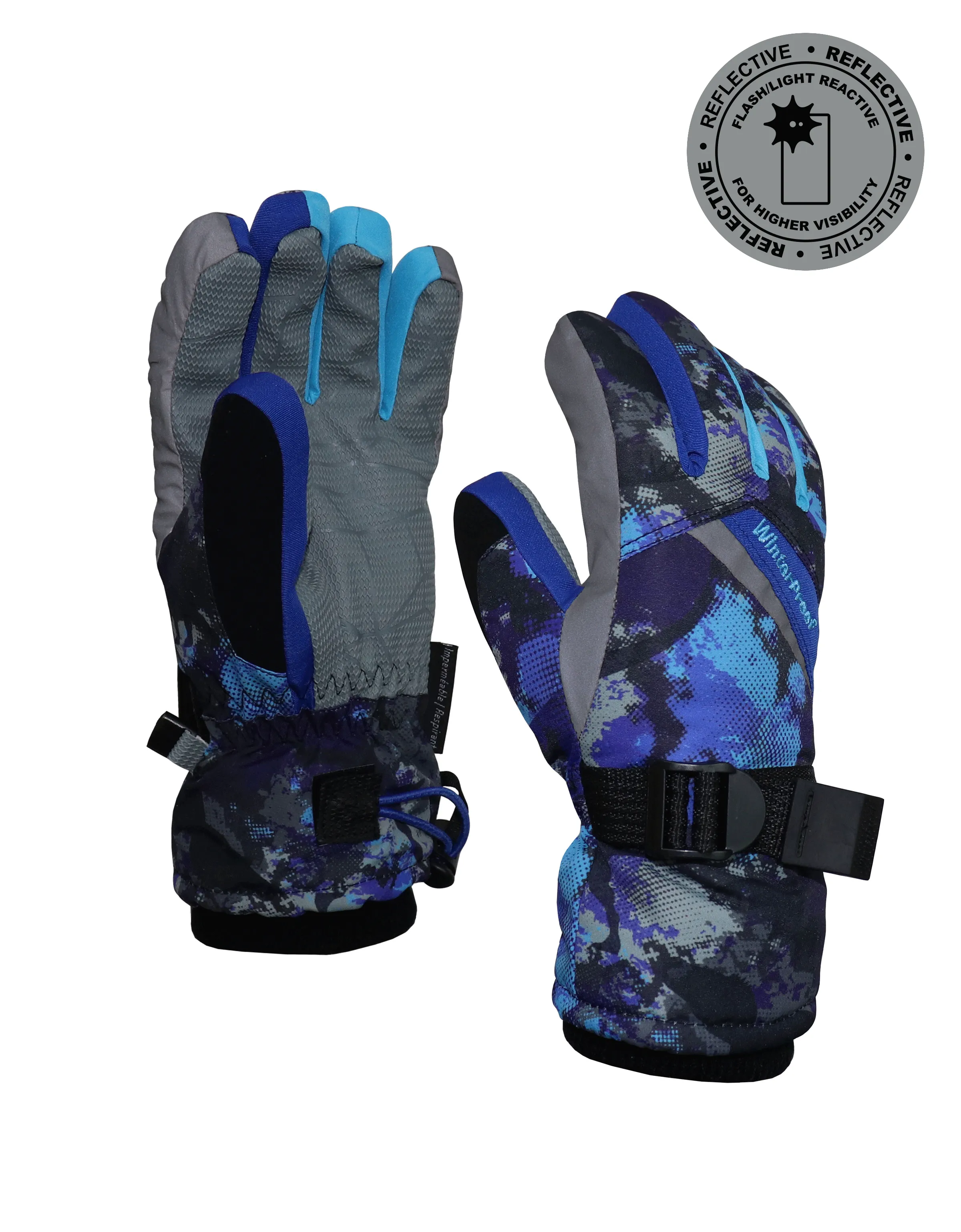 BOYS 4-16 PRINTED SKI GLOVE