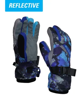 BOYS 4-16 PRINTED SKI GLOVE