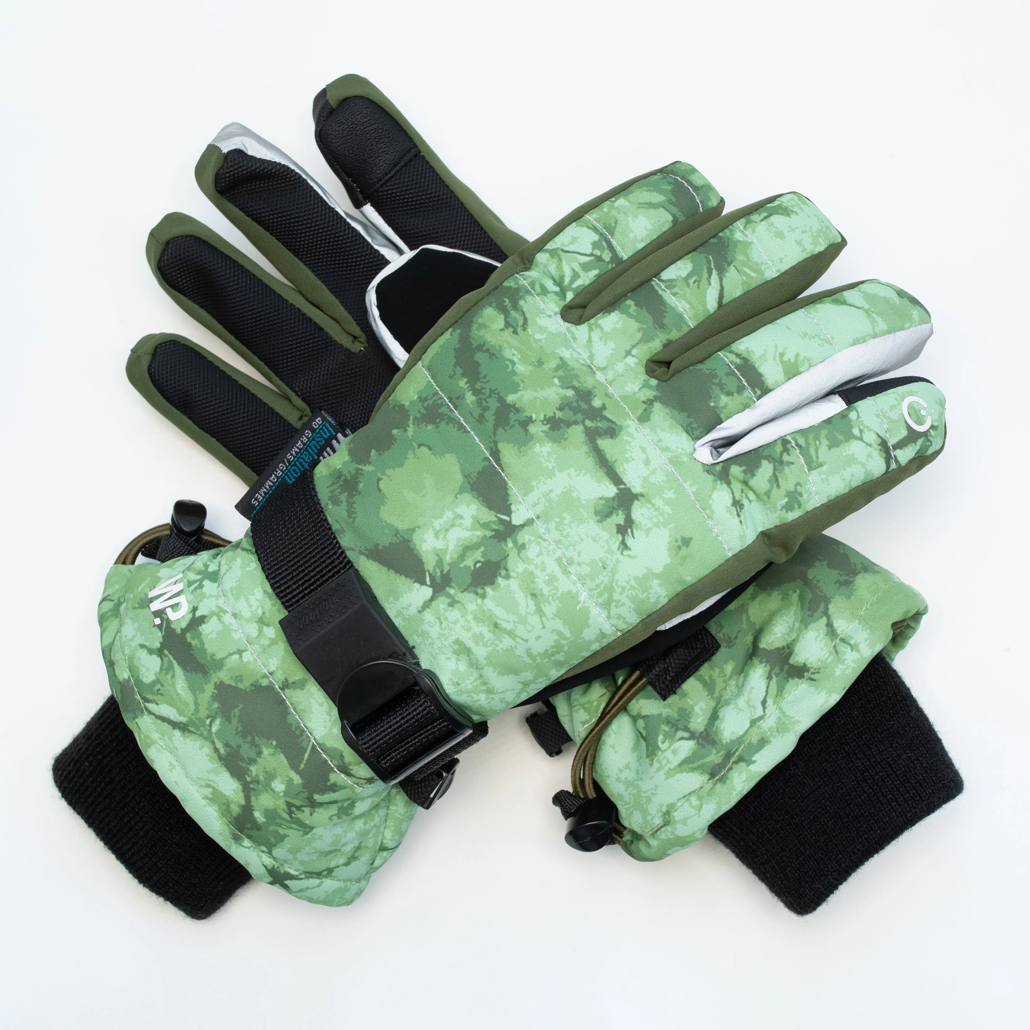 Boy's Camo Tie Dye Gloves