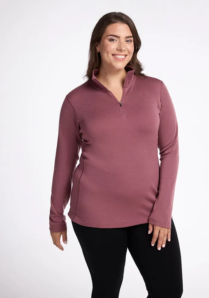 Brooke 1/4 Zip - Wild Ginger