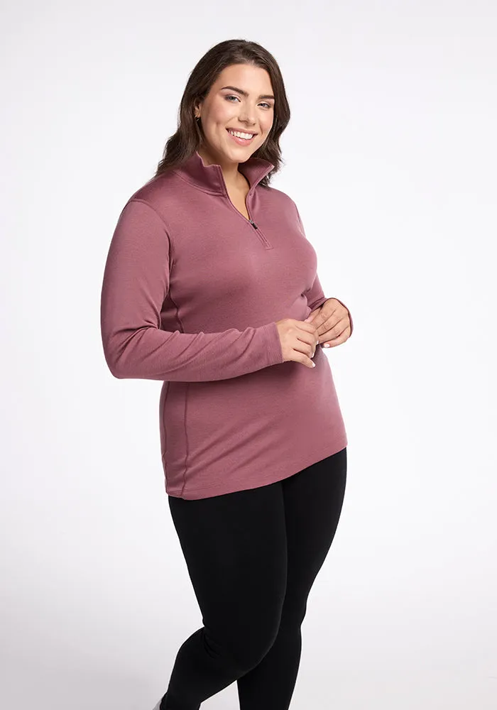 Brooke 1/4 Zip - Wild Ginger