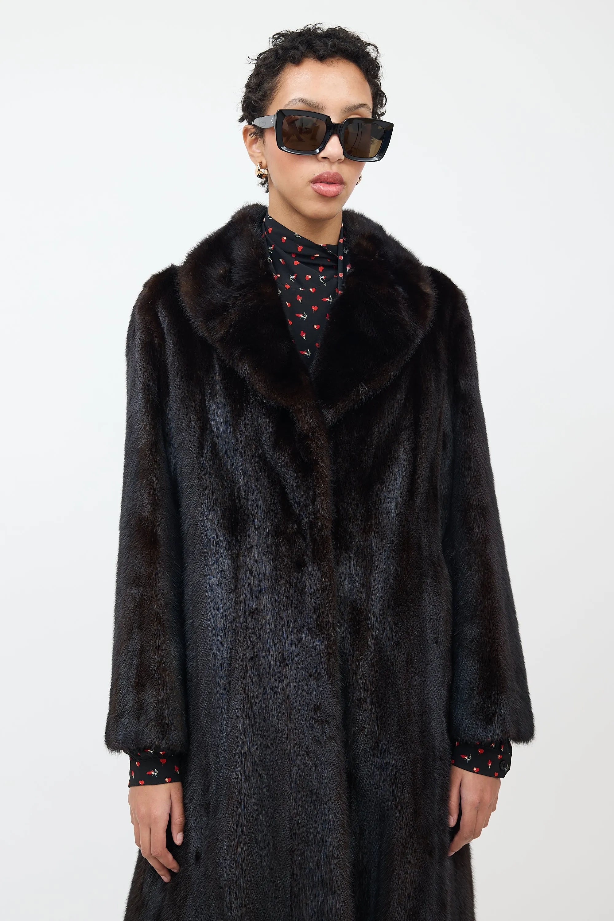 Brown Fur Long Coat