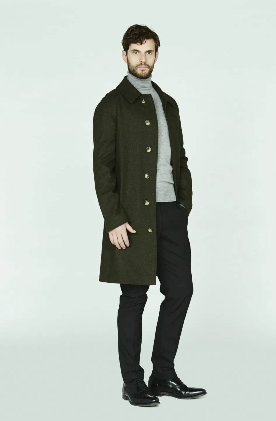 Campbell Merino Wool Raincoat