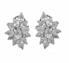 Cassandra Cluster Bridal Earrings