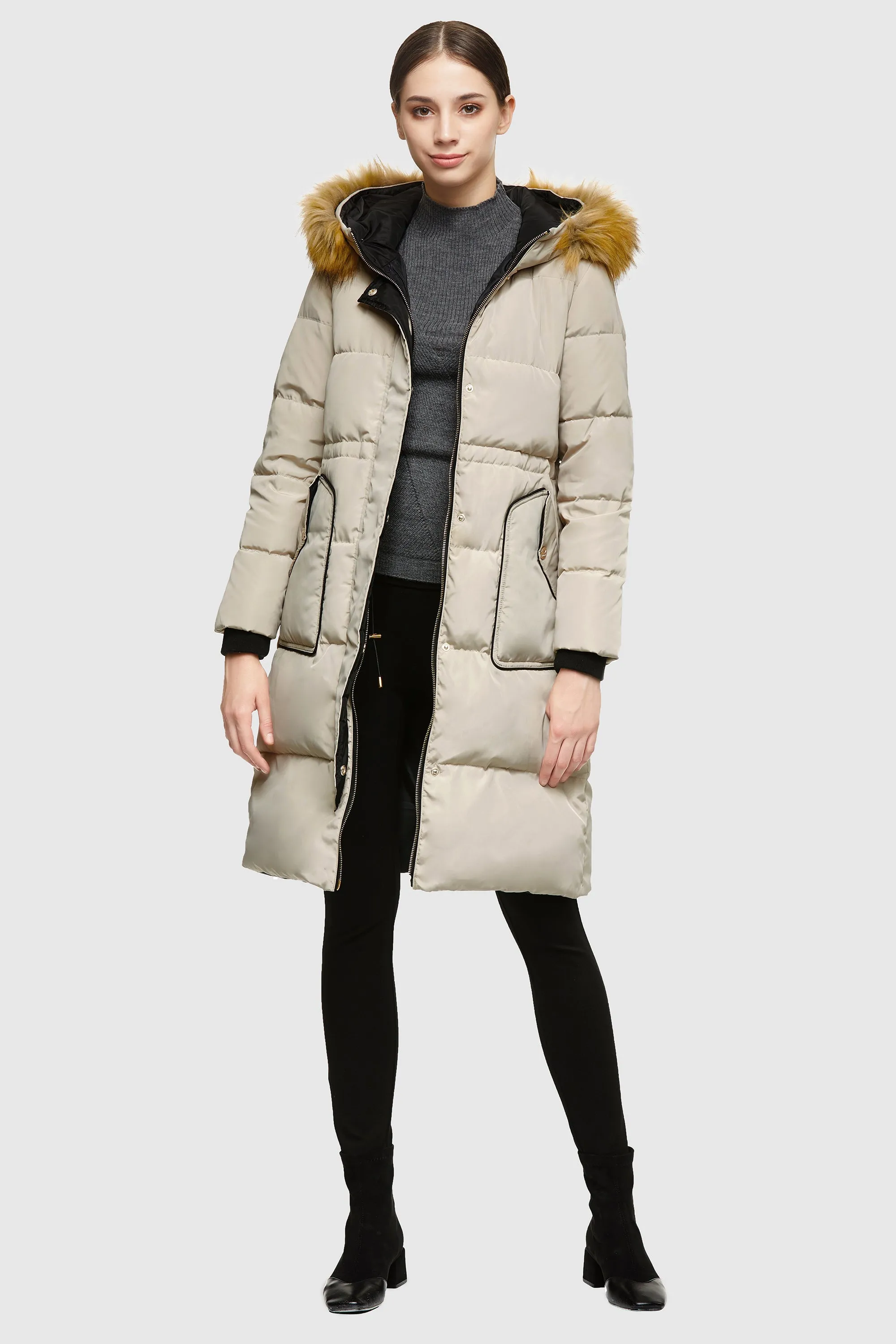 Casual Long Hooded Down Coat