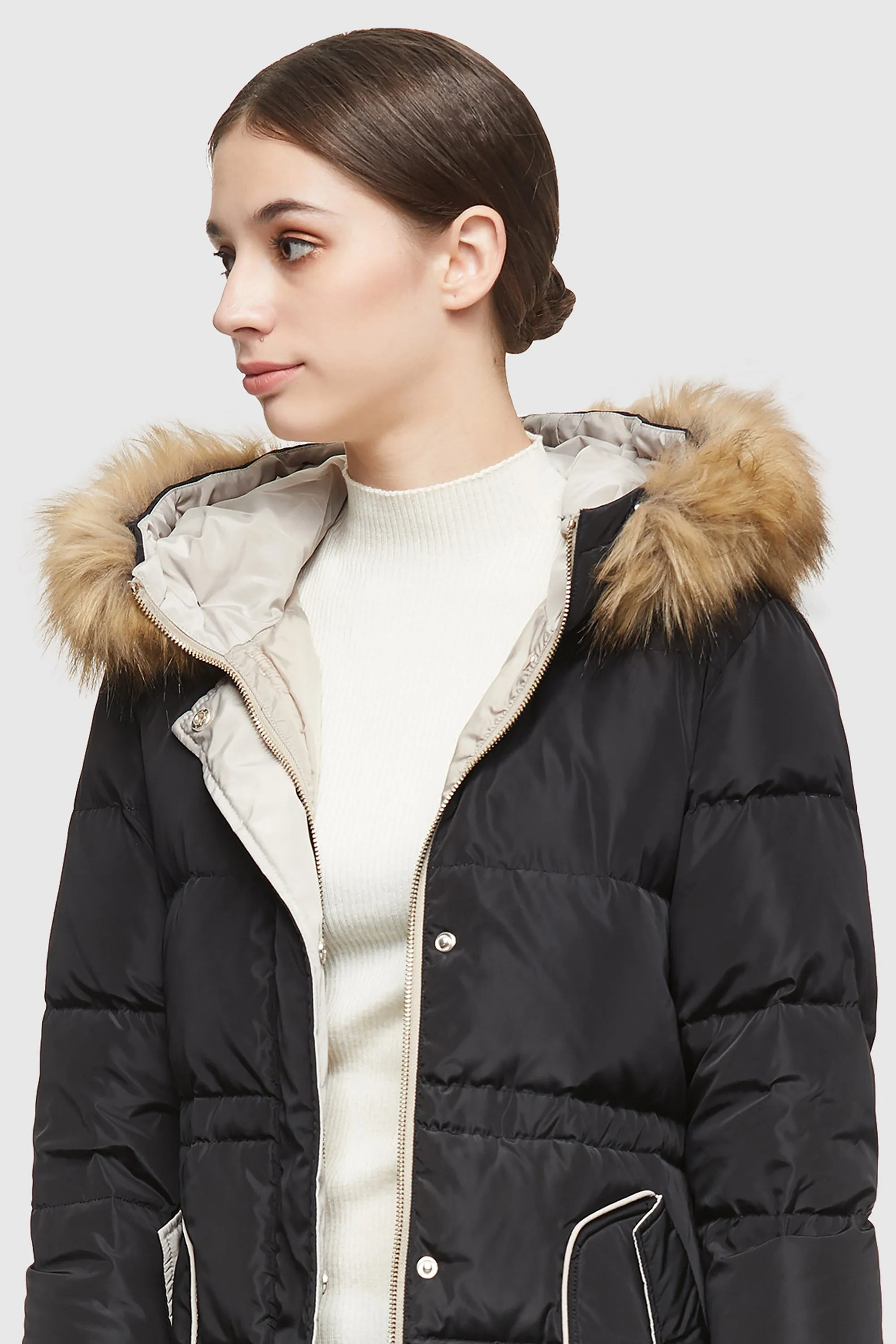 Casual Long Hooded Down Coat