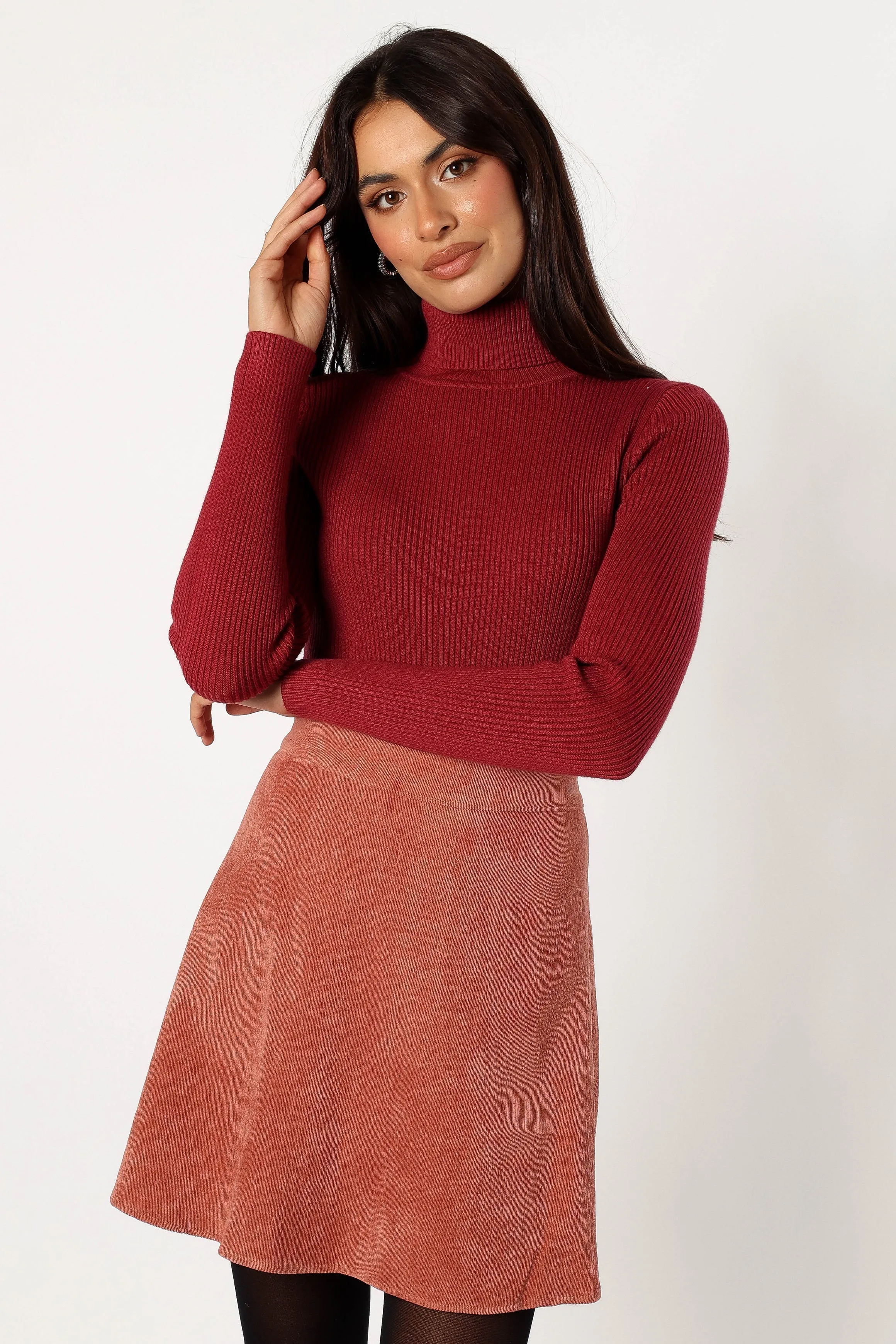 Cecil Top - Burgundy