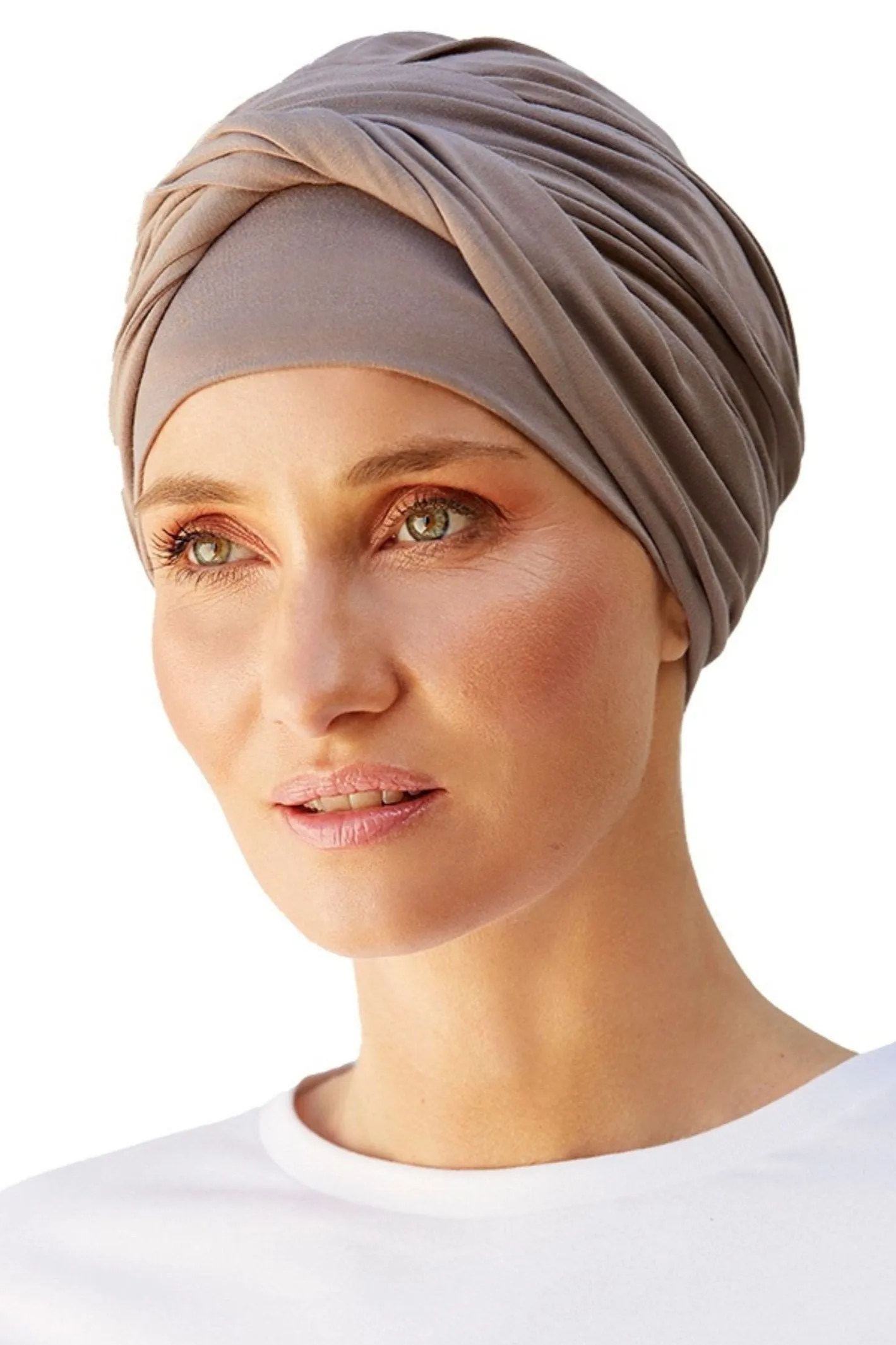 Christine Shakti Turban - Taupe