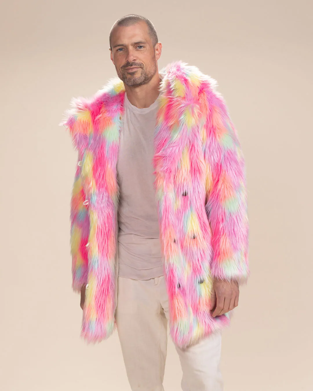 Classic Men's Faux Fur Coat | Dreamland Cat