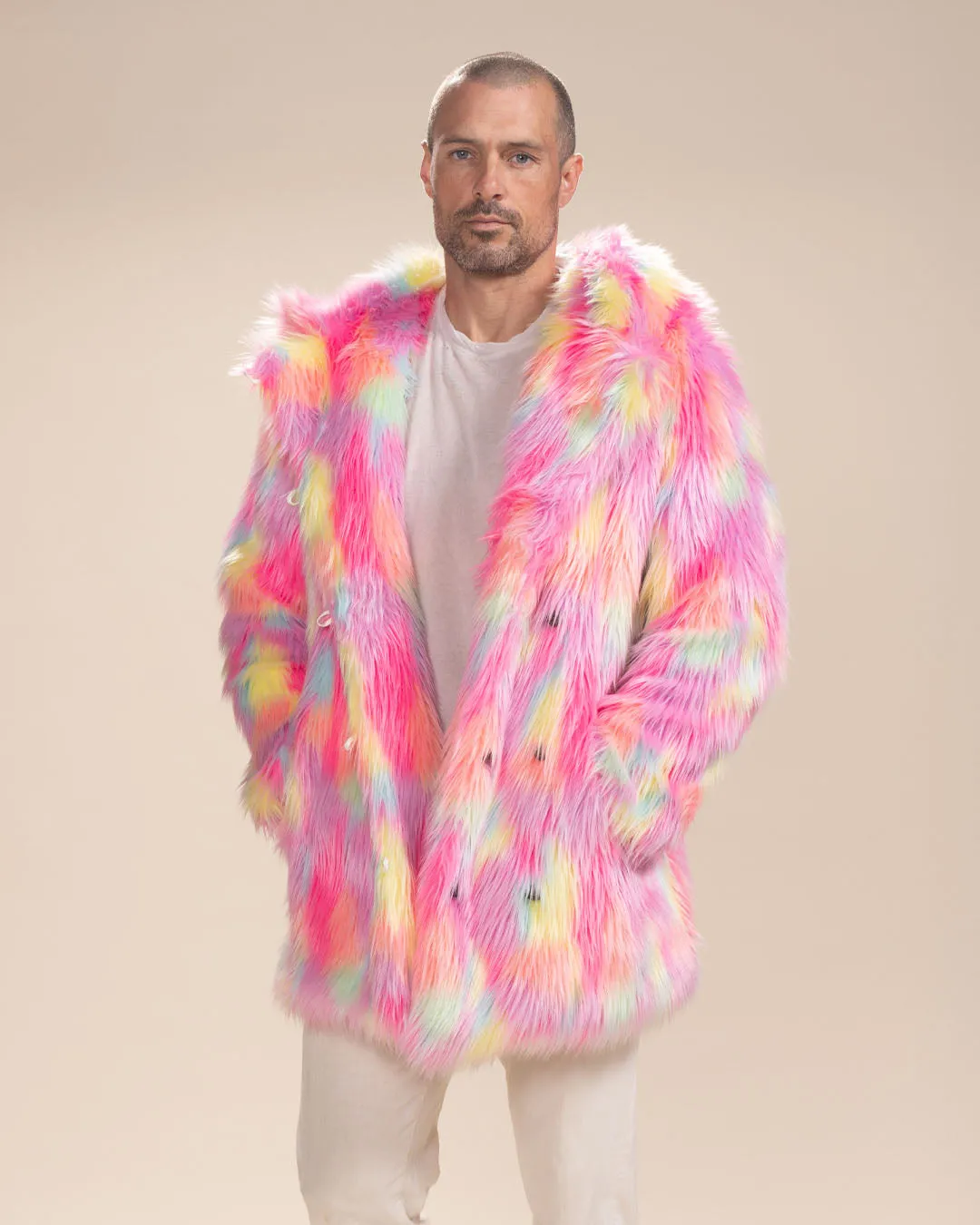 Classic Men's Faux Fur Coat | Dreamland Cat