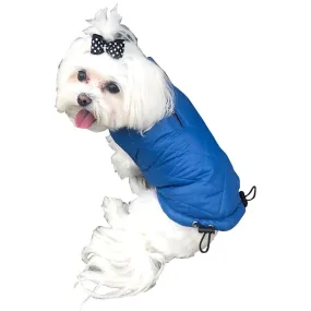 Coco Puffer Dog Coat With Diamond Quilting Blue