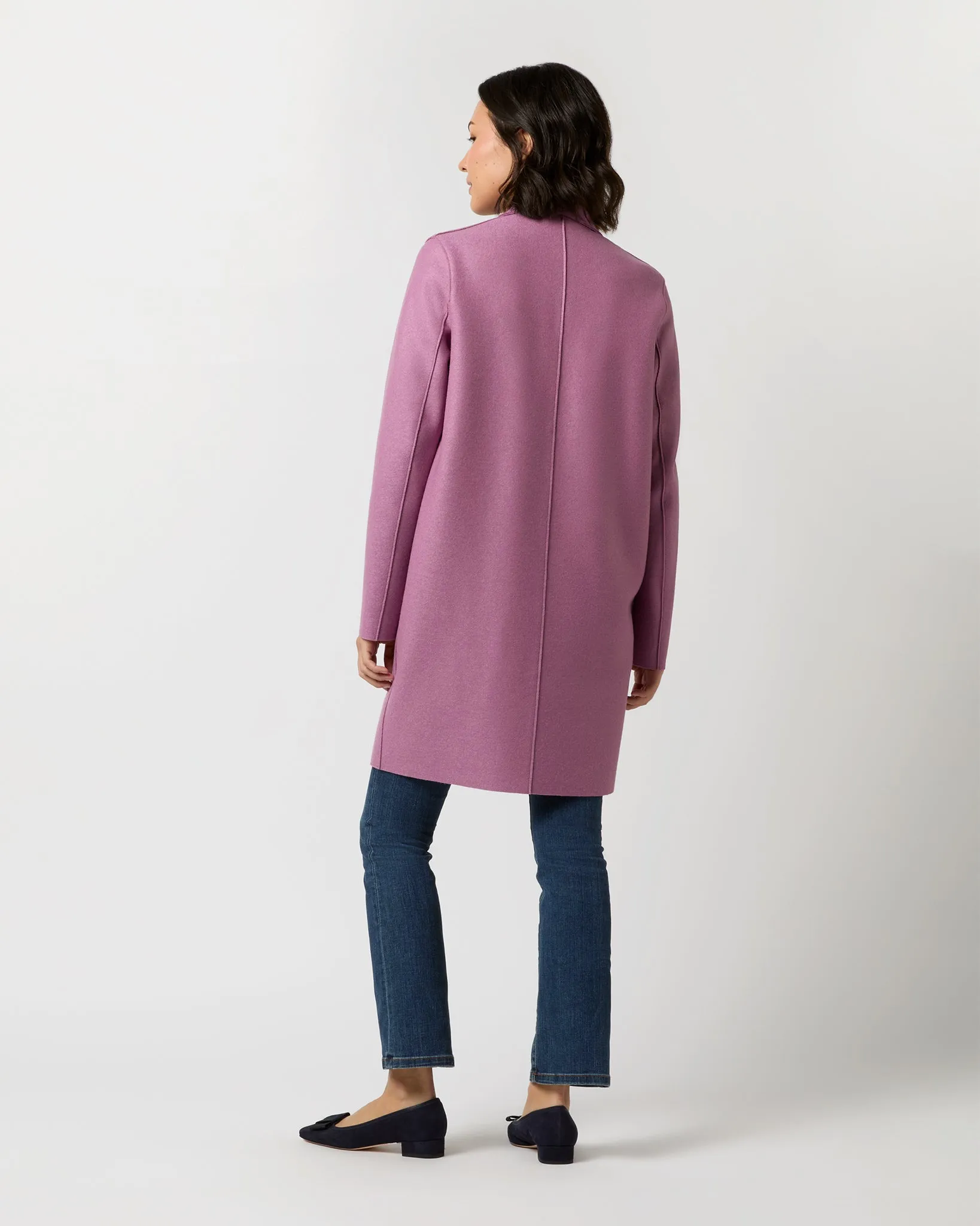 Cocoon Coat in Mulberry