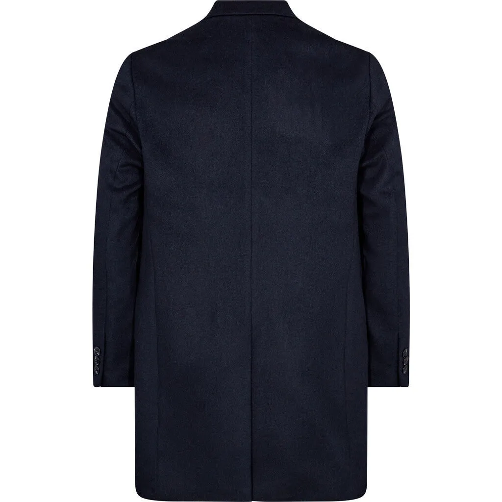 Cooper Wool & Mohair Coat - NAV Navy