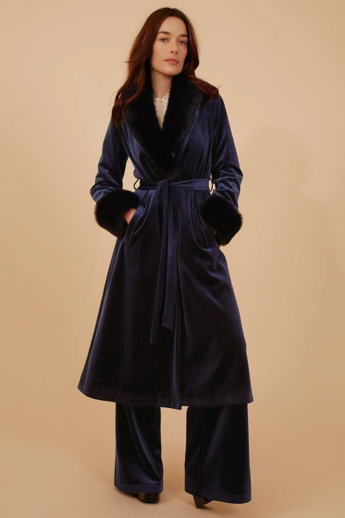 Corrie Bratter Navy Coat