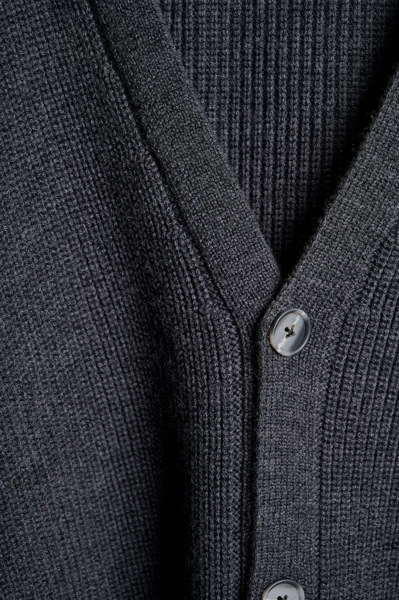 Crawford Ribbed Merino Cardigan