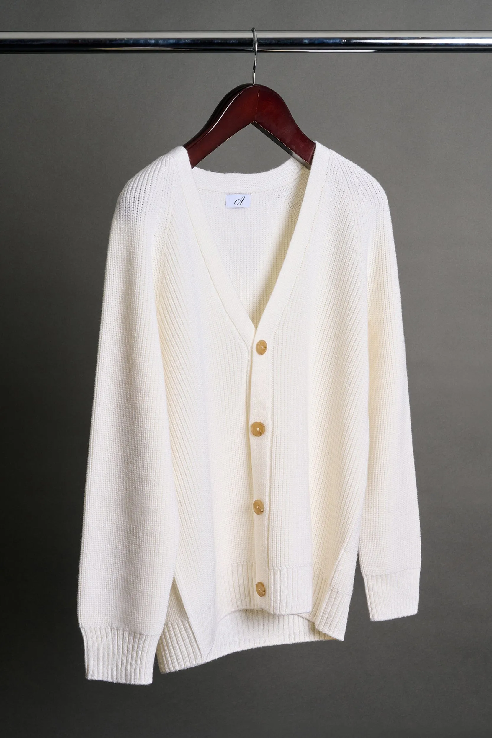 Crawford Ribbed Merino Cardigan