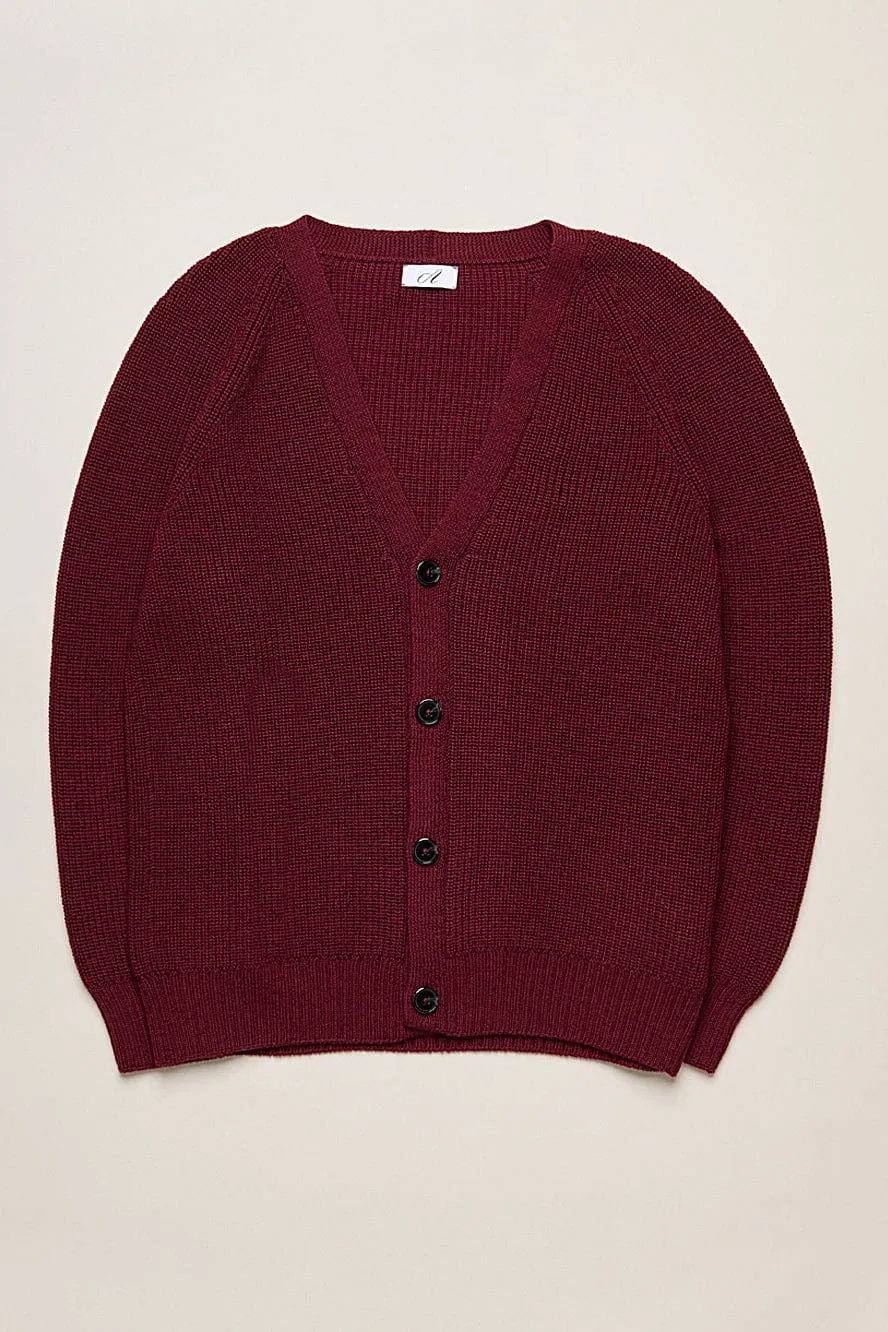 Crawford Ribbed Merino Cardigan