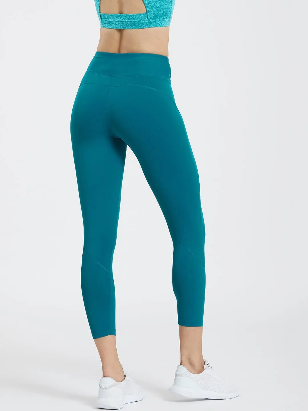 Creeluxe Curve Defining Teal Ankle Length Leggings